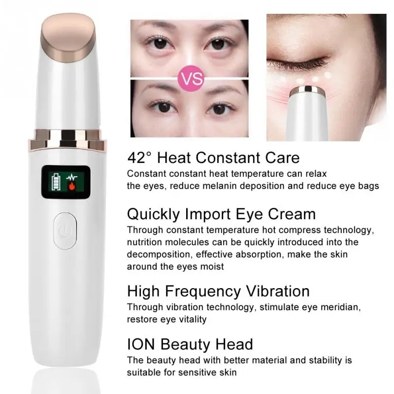 Electric Eye Massager Facials Great Vibration Face Massage Stick Wrinkle Dark Circles Removal