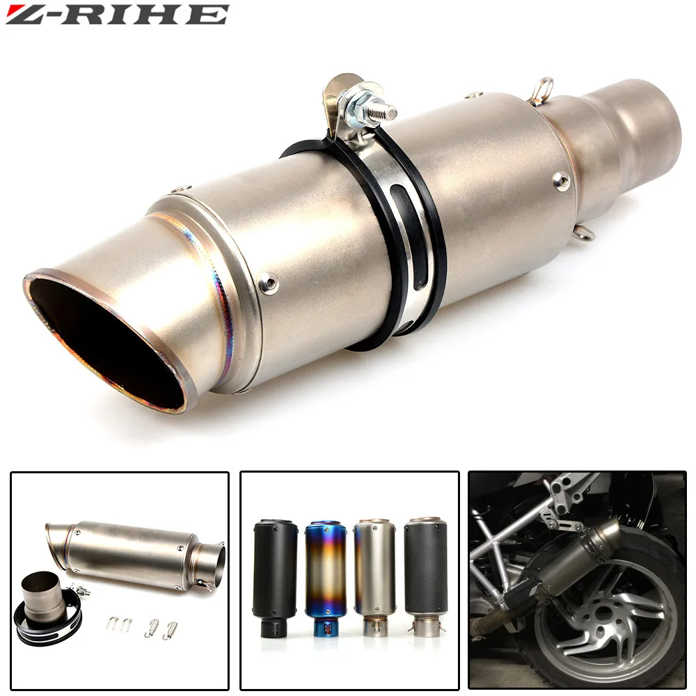 motorcycle modified muffler carbon fiber exhaust pipe For SUZUKI GSF