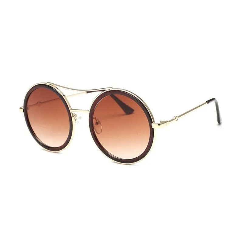 Luxury Round Two Tone Sunglasses For Ladies Sexy Classy Fashion Sun Glasses Stylish Designer Brand Eyewear oversized sunglasses Sunglasses