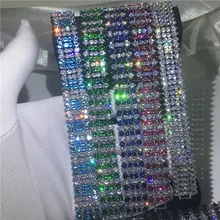 Vecalon, 6 цветов, браслет для любителей тенниса, AAAAA, кубический цирконий, белое золото, заполненный, вечерние, свадебные браслеты для женщин, модное ювелирное изделие