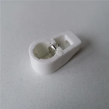 

15pcs Tube Caps Ceramic shield caps MCX 7.4mm electron tube plate caps Silver foot for tube amplifier