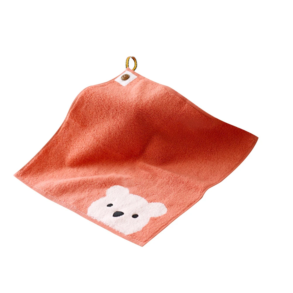 

30*30cm Cartoon Small Bear Towel Brown Red Color Soft Cotton Wholesale Hand Face Baby Cute Baby Children Towel