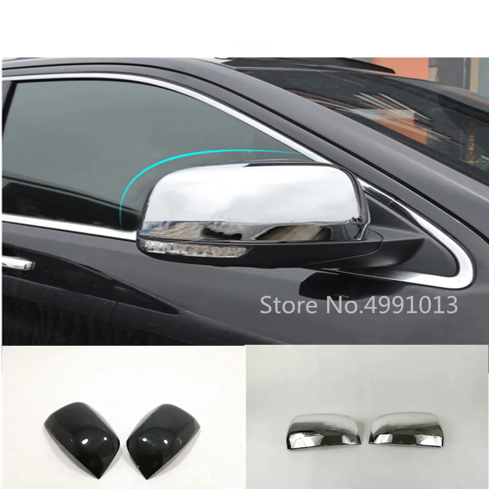 

For Jeep Grand Cherokee 2014 2015 2016 2017 2018 car styling garnish rear view rearview side glass mirror cover trim frame 2pcs