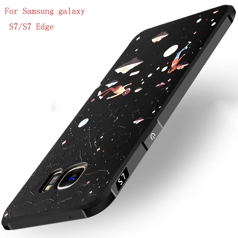 Чехол для samsung galaxy S7 край высокой мягкие узором качество силиконовый защитный