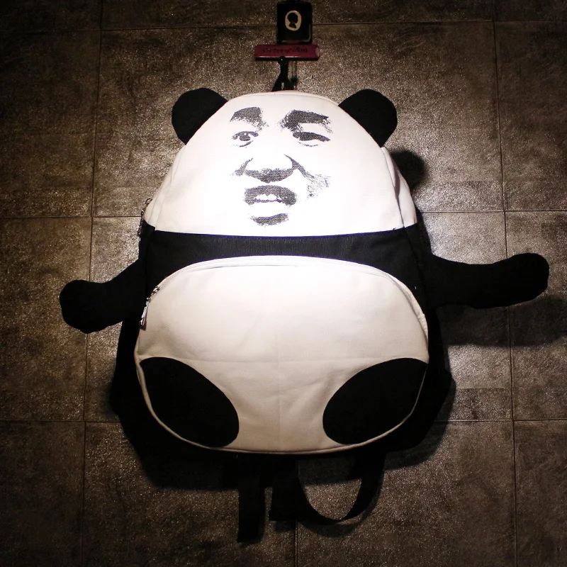 Buy 2016 Women Funny Backpacks Canvas Shoulder School