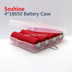 Новый Soshine Портативный жесткий Пластик корпус держатель для хранения Коробка для 4x18650 батареи