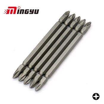 

5pcs 110mm Long Bits Set 1/4" Hex Shank Electric Hand Tools Screw Driver Impact Double Ended Phillips PH2 Screwdriver Bit