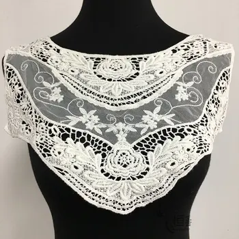 

2pcs/lot cottion lace french lace fabric accessories e collar clothing DIY decorative TX950