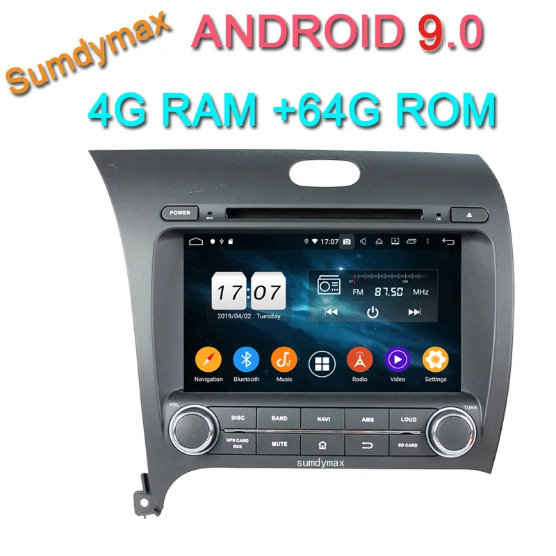 Perfect 8"octa core android 9.0 car multimedia player for KIA CERATO K3 FORTE 2013 car radio gps navigaiton autoradio head unit 0