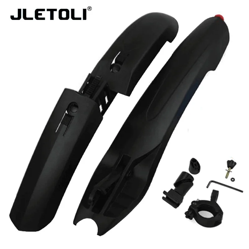 

JLETOLI Bicycle Mudguard MTB Fenders With LED Light Bike Fenders Quick Mount Bike Mudguard Wings for Bicycle Front/Rear Fenders