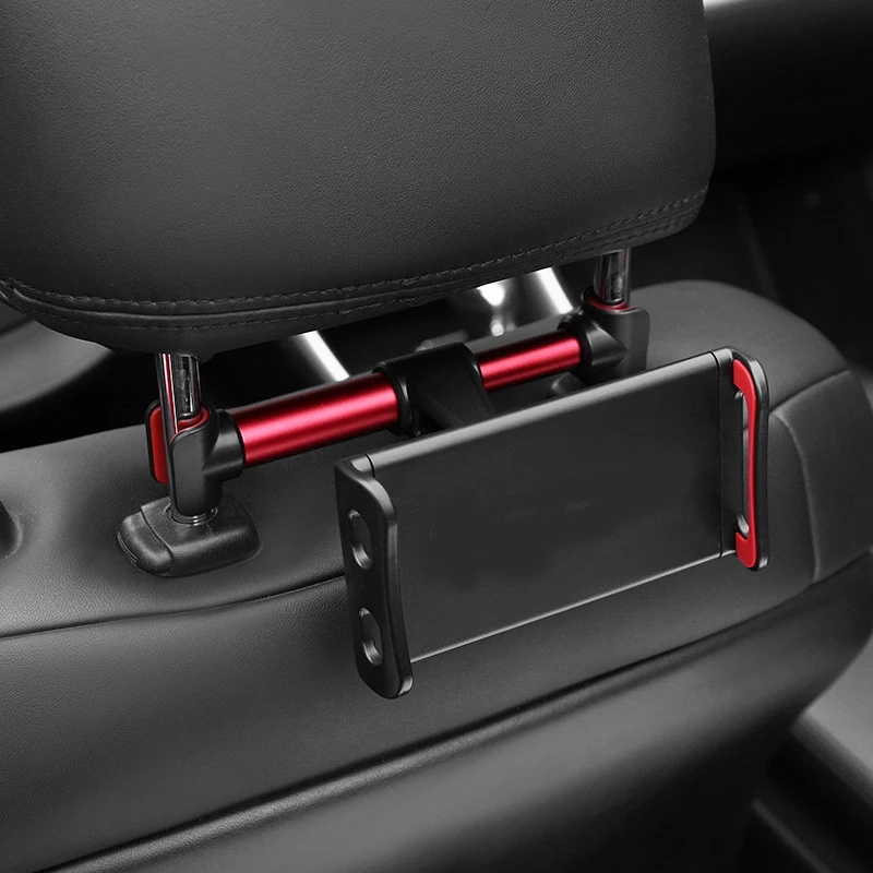 

Car Headrest Tablet Mount Phone Holder Back Seat 360 Rotatable Universal Stand Cradle Compatible with 4.7~13 inch ipad iphone