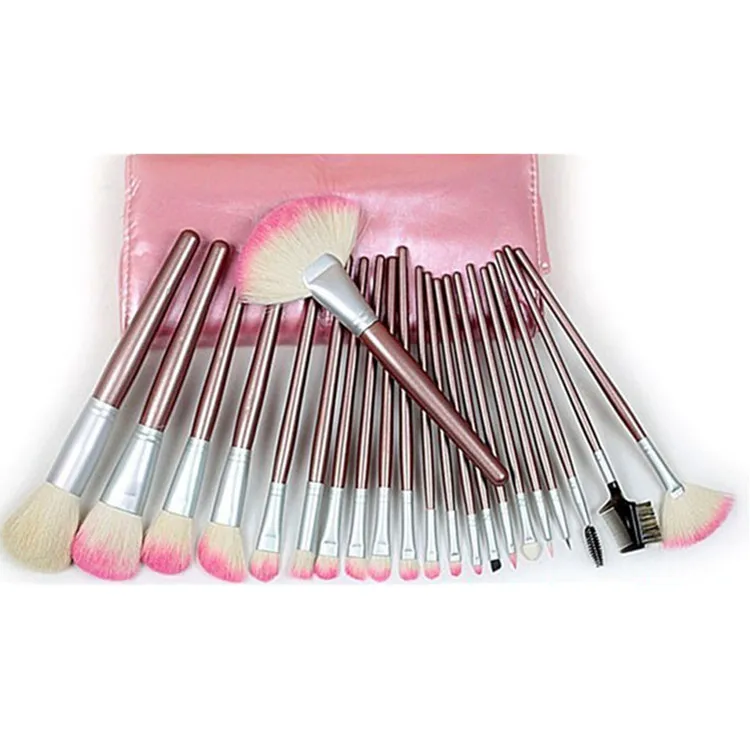 

BESTGORILLA Profession 22pcs Makeup Brush Sets 22 Pink Pure Wool Makeup Brushes Eyeshadow Brush Set Foundation Brush