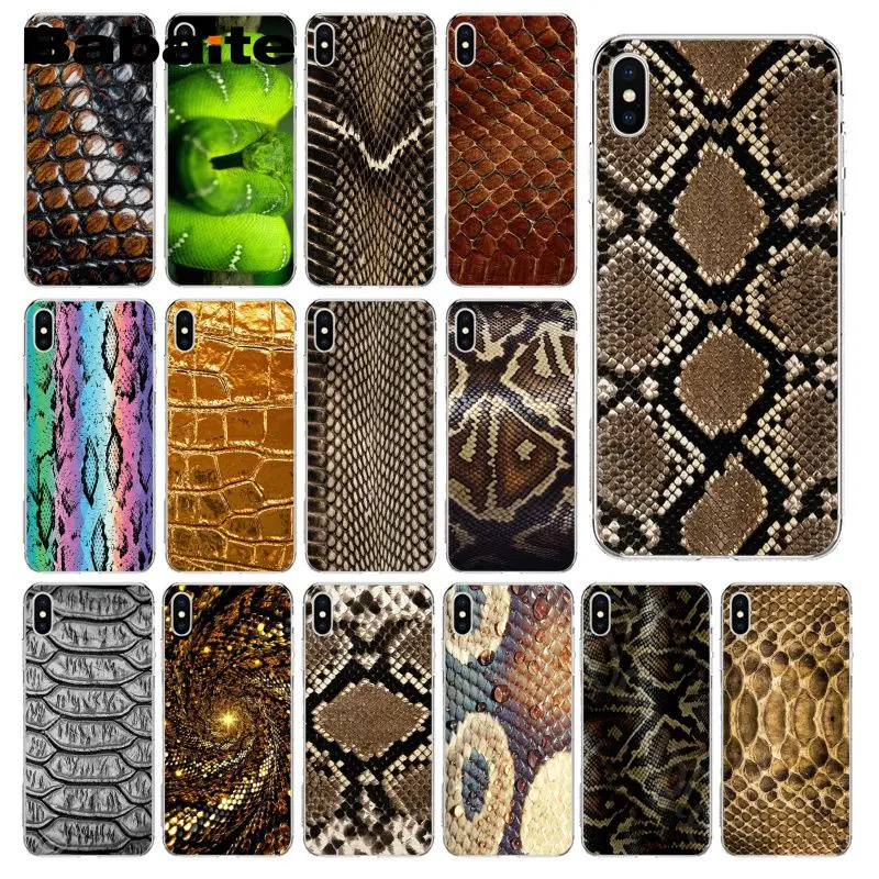 Babaite python yellow gold Snake skin Soft Silicone