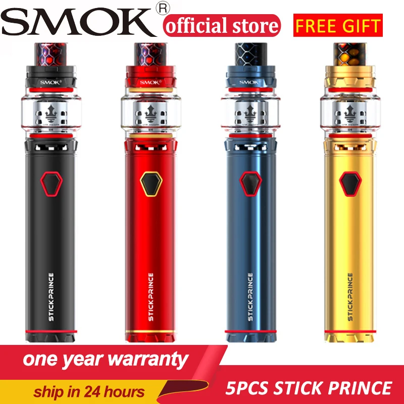 

5pcs SMOK 8ml TFV12 Prince Atomizer Tank Stick Prince Kit with 3000mAh built-in Battery tfv12 prince coil/RBA Vape pen Kit