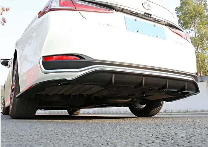 

3pcs/Set Car ABS Black Paint Rear Bumper Spoiler Lip, Auto Car Bumper Diffuser Cover For Lexus ES200 ES260 ES300H 2018 2019 2020