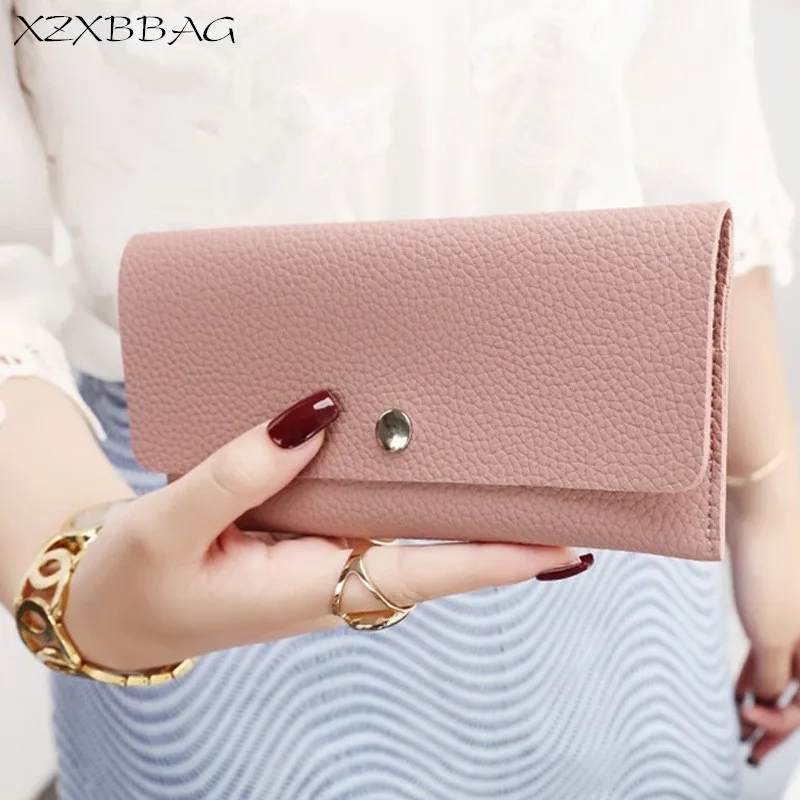 Модный женский длинный кошелек XZXBBAG из искусственной кожи держатель для