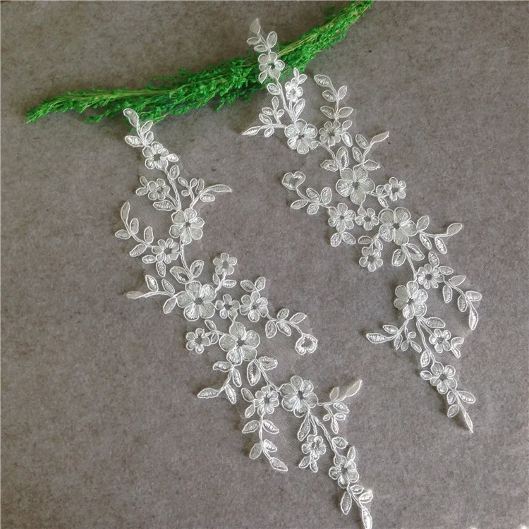 

Continental Car bone plum lace flower patch accessories DIY wedding shoes wedding dress lace Applique