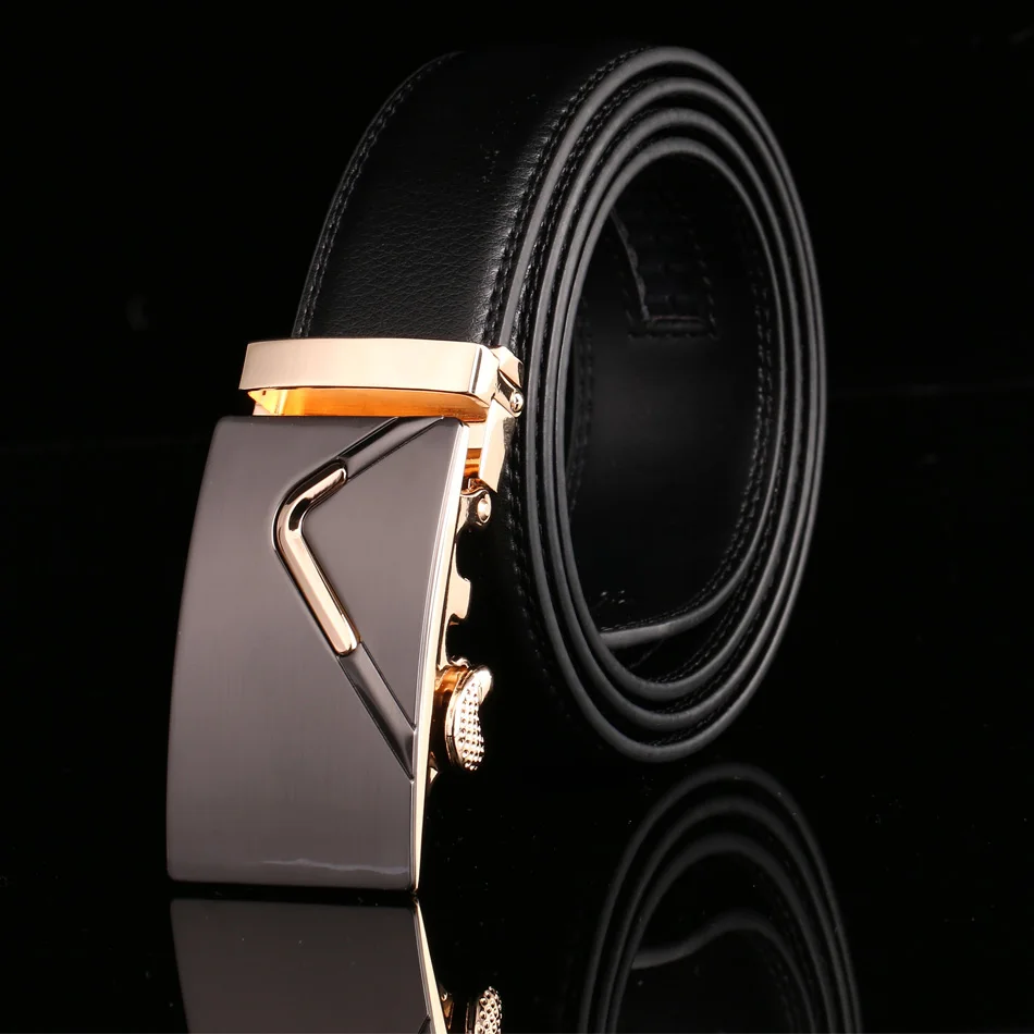 Ремень мужской кожаный с автоматической пряжкой от Musenge|belt high quality|designer belts