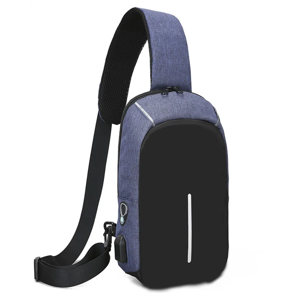

Men Fashion Messenger Sling Bag Casual Chest Bag Anti Theft Crossbody Bags for men Retractable belt bag
