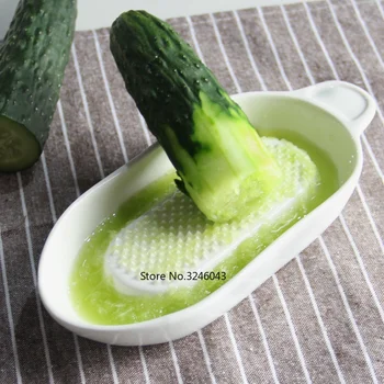 

Baby food supplement tools Baby grinding disc Ceramic manual portable food processor Apple meat mud vegetable mill dish