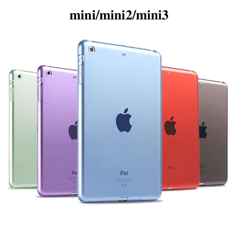 ТПУ Роскошные Ultra Slim Водонепроницаемый прозрачный Soft Shell чехол для Apple Ipad Mini 1 2 3 A1489 A1490 A1491 A1599 A1600 A1601