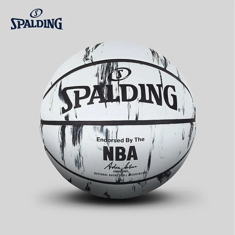 SPALDING оригинальный мраморный баскетбольный мяч Официальный Размер 7 резиновый