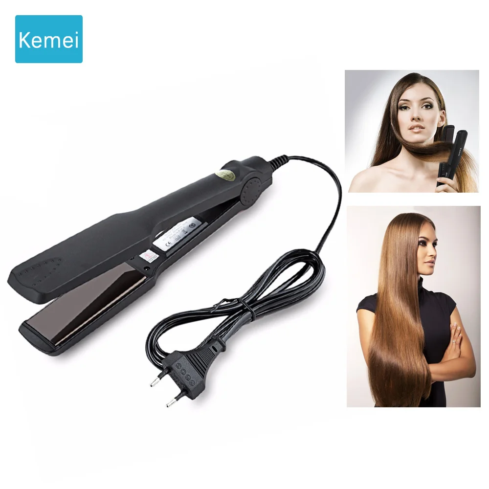 

Fast Heating Professional Hair Straightener New Flat Iron Straightening Irons Styling Tools Kemei Free Shipping hair irons 3