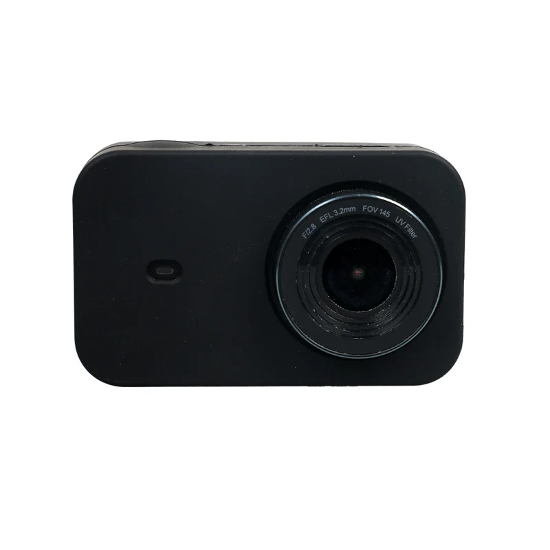 Protective Silicone cover with lens cap + Protective Frame Case Housing black for Xiaomi Mijia Mini Action Camera Accessories (6)