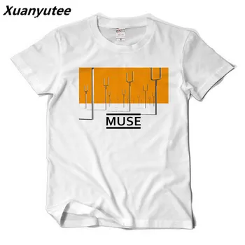 

Xuanyutee MUSE Rock Lovers Summer T-Shirt Men 90s Rock Band Short Sleeve O-neck Cotton Tee Shirt Homme EU Size XS Drop Shipping