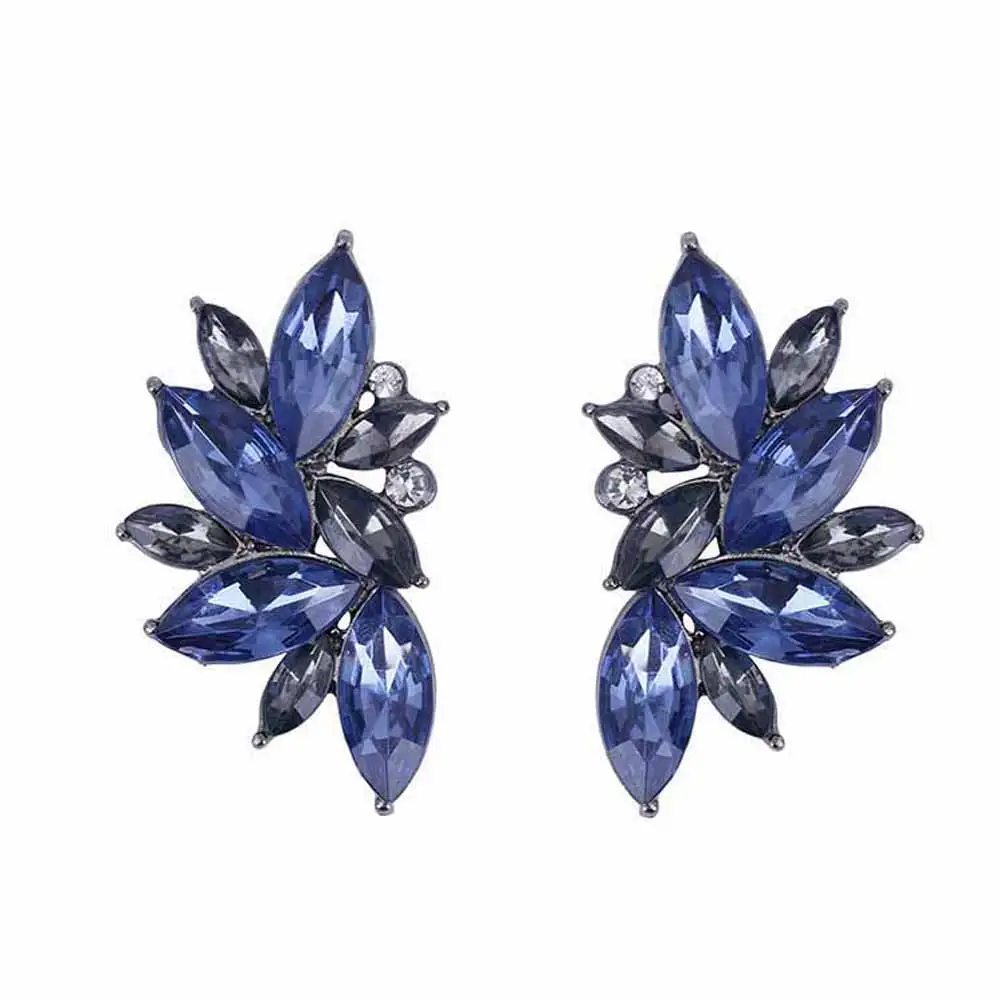 

KISSWIFE 2018 New Wholesale Vintage Design Crystal Earring Fashion Women Statement Stud Earrings For Women Earring Girl Gift