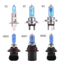 2Pcs Super Bright White Halogen Bulb H1 H4 H7 HB3/HB4 9005 9006 9007 100W 55W 12V Quartz Glass Blue Car Headlight Lamp