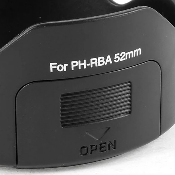 Топ предложения черная PH-RBA 52 мм бленда объектива для Pentax SMCP-DA 18-55 мм f/3,5-5,6 AL