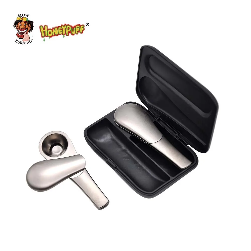 

Hot Sale Exquisite Metal Detachable Smoking Pipe with Large Volume Tobacco Pot Shipping with Tobacco Case