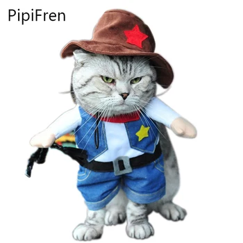 

PipiFren Cat Custome Cowboy Doctor Sailor Soldier Cosplay Dress Dressing Up Uniform Clothes Funny Outfit for Holidays Party