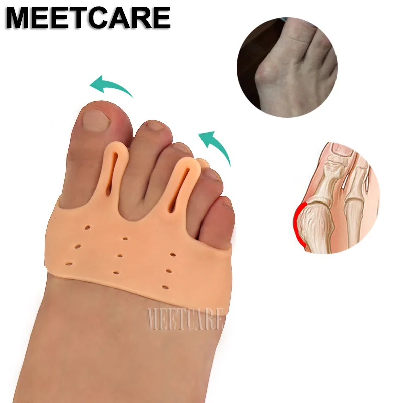 

Silicone Gel Toe Separator Foot Sleeve Care Tool Thumb Orthopedic Protector Bunion Corrector Pain Relief Adjuster Hallux Valgus