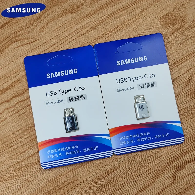 

Original Samsung Galaxy USB Type C to Micro USB Adapter Connector Type-C Converter Fast charger Cable For S8 S9 PLUS Note 8