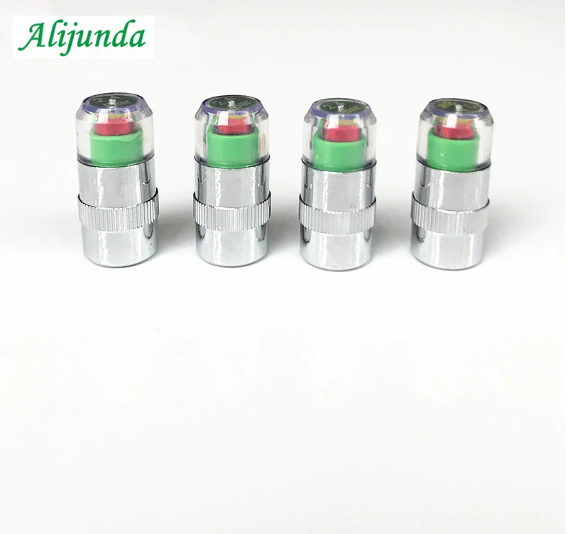 4 sets of 1 ordinary automobile automatic tire pressure monitoring valve stem cover sensor indicator warning no electricity | Автомобили и