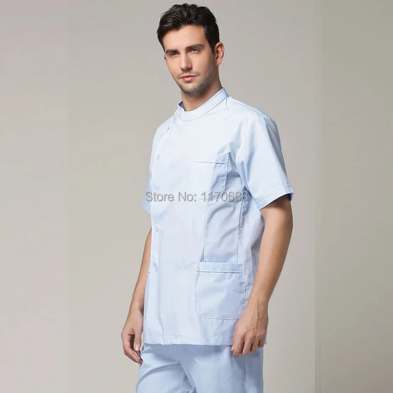 Male Dental Dentist Clothes Overall Lab Coat Medical Suits Doctors