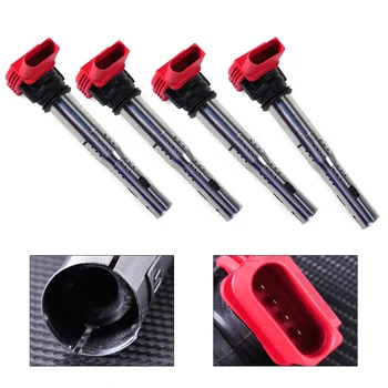 

CITALL 4pcs Ignition Coil 06E905115A/B/C/D/E 06E 905 115E Fit for Audi A4 A5 A6 A8 Q7 Q5 R8 VW Touareg 2007 2008 2009 2010