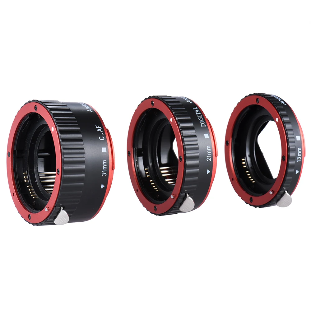 Andoer цветное металлическое TTL Автофокус AF макро Удлинительное Кольцо для Canon EOS EF S