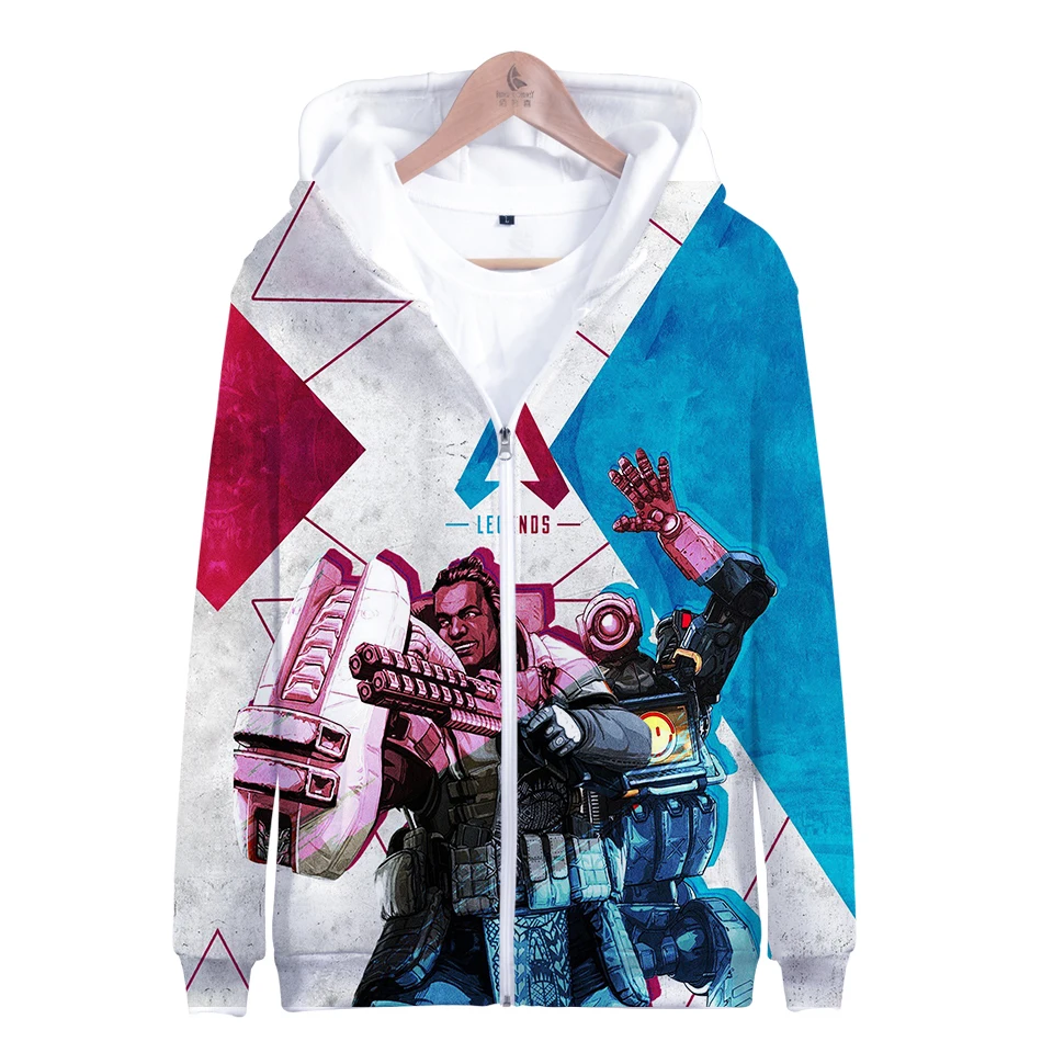 aikooki zipper Hoodies Sweatshirt men women casual pollovers 3D cotton Autumn Fashion Hoodies