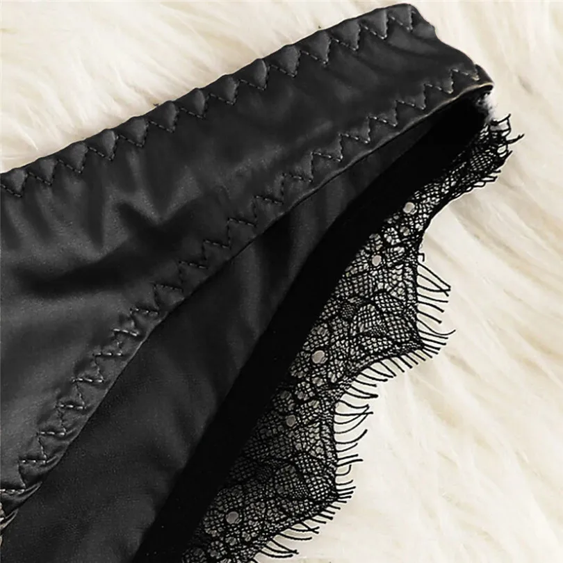 Fashion Women Summer Sexy Satin Lace Lingerie Casual Daily Nightwear Patchwork Sleepwear Lingerie Underwear Sleepwear Set #4A22 (15)