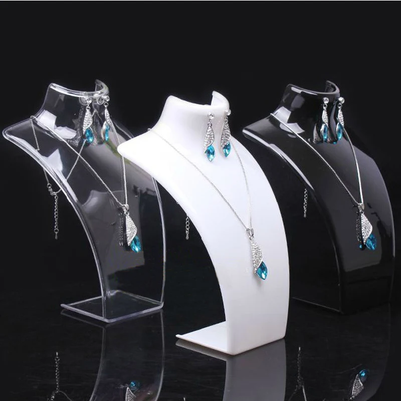 10pcs/lot Acrylic Necklace Display Mannequin Jewelry Showing Stand