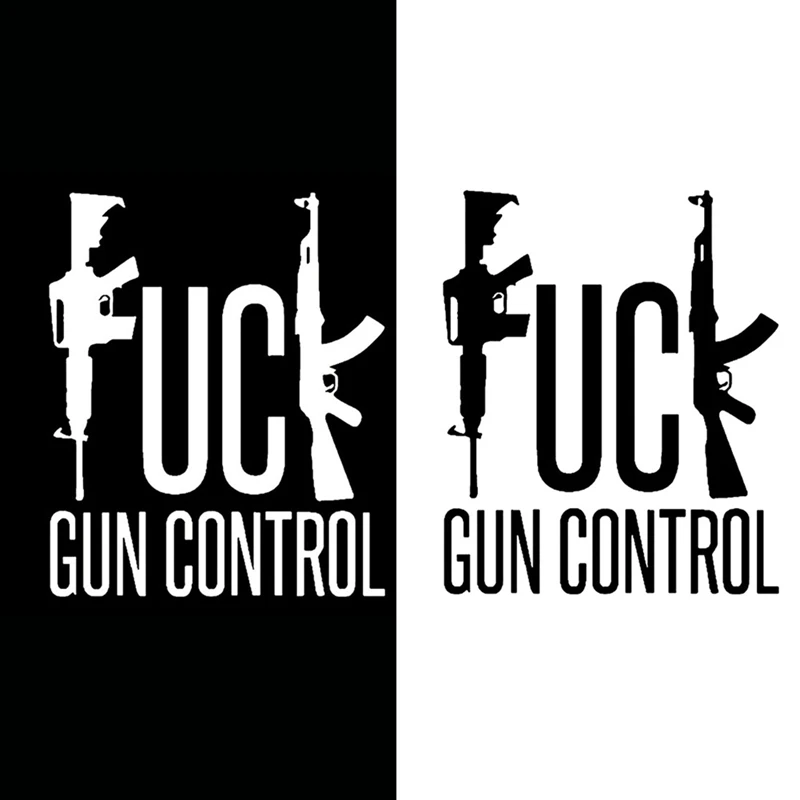 Buy Black 3D Funny Waterproof Gun Control Car Sticker