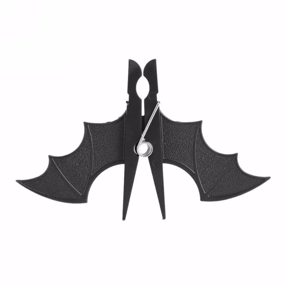 2pcs/pack Plastic Bat Clothes Pegs Clothespin Laundry Hangers Photo Paper Memo Note Clip Clamp for Home Decor