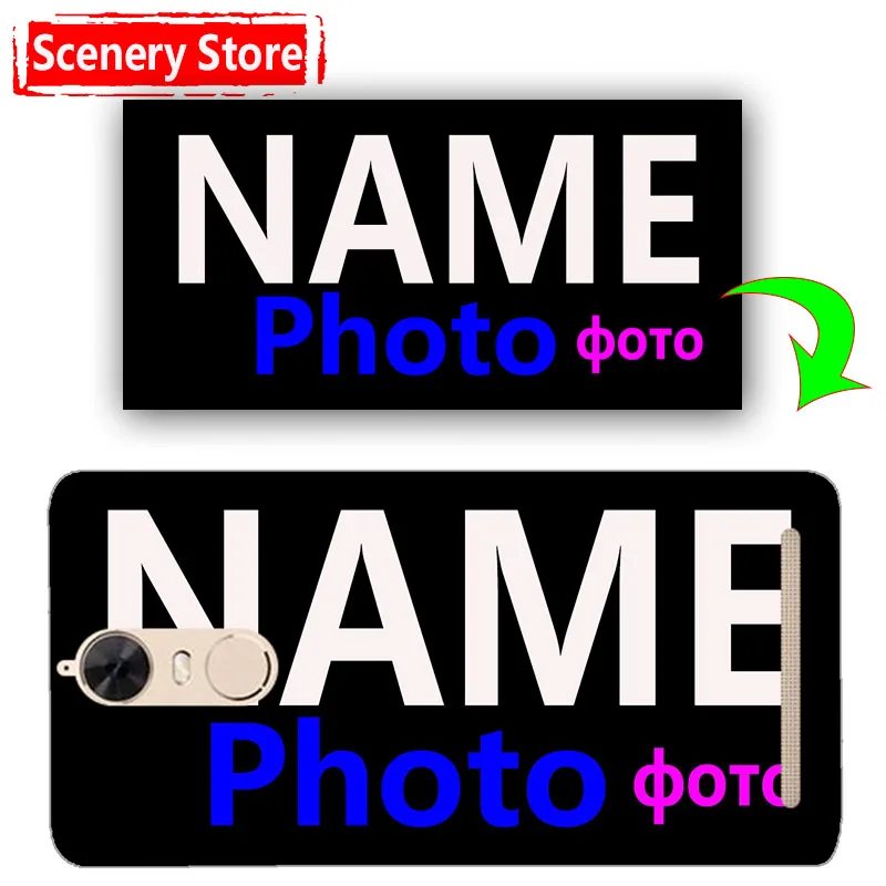 Customiz Name Letter Photo Picture Cell Phone Case For Lenovo Vibe K5 Note A7020 K52t38 A7020a40 A7020a48 5.5&quot DIY Cover | Мобильные