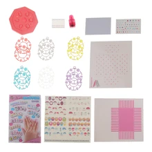 Игрушки для девочек, набор для макияжа, художественной мастерской для ногтей Гель-лак, наклейка на ногти Поддельные подарок для рождественской вечеринки; подарок на день рождения для девочек