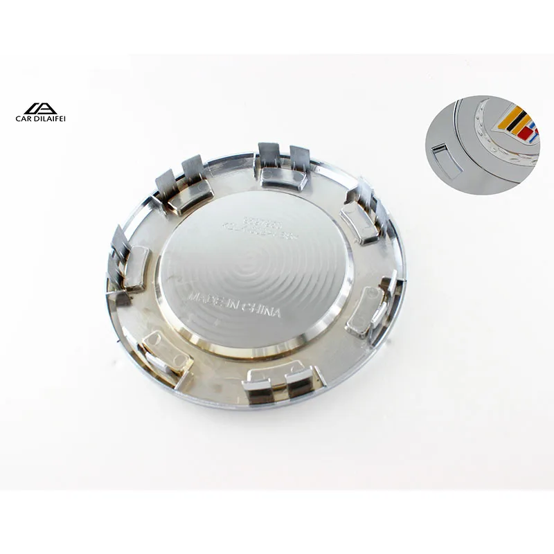 

4x 200mm 8" 7-Spoke Chrome Wheel Center Hub Caps Cover Emblem Badge Car Styling Rim Dust Proof Fit for CADILLAC Escalade silver