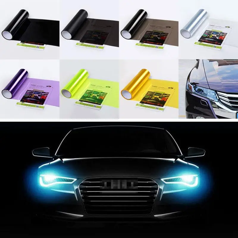 

Car styling 7 Colors 30x60cm Car Light Headlight Taillight Protect Film Sticker Color Change Brake Light Accessories