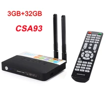 CSA93 TV Box Amlogic S912 Android 6.0 Octa base Smart tv 3G/32G 2G/16G 1000 M LAN Double WiFi BT4.0 HDMI 2.0 H.265 4 K Lecteur Multimédia